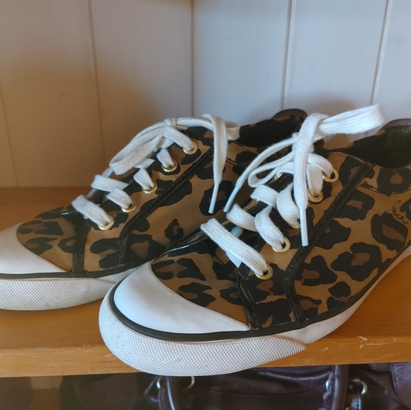 Coach Faux Ocelot Animal Print Sneakers - Picture 8 of 8